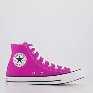 Converse All Star Hi Trainers - Active Fuchsia/ White/ Black High Top Sneakers